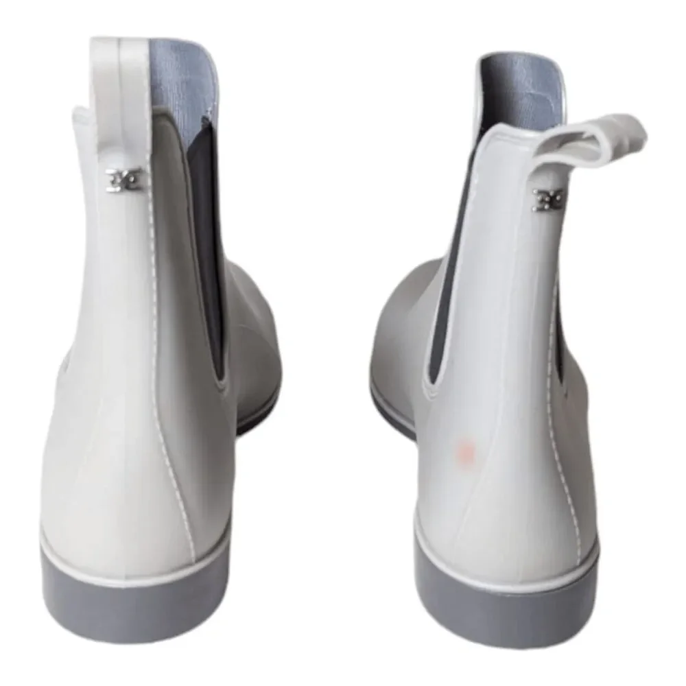 NWD SAM EDELMAN Tinsley Rain Boot In Dove Grey Size 11
